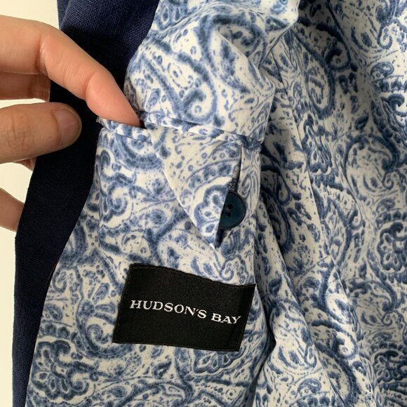 LAUREN by Ralph Lauren | 100% Linen Women’s Blazer Navy Blue - Picture 13 of 16